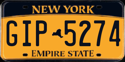 NY license plate GIP5274