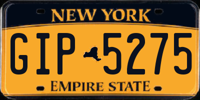 NY license plate GIP5275