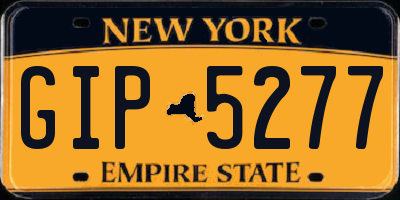NY license plate GIP5277