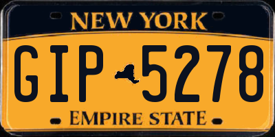NY license plate GIP5278