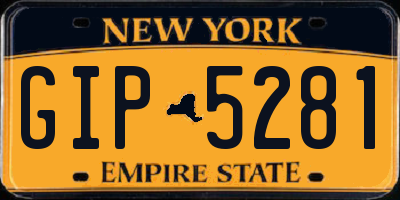 NY license plate GIP5281
