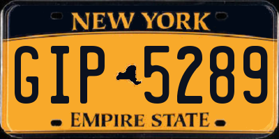 NY license plate GIP5289