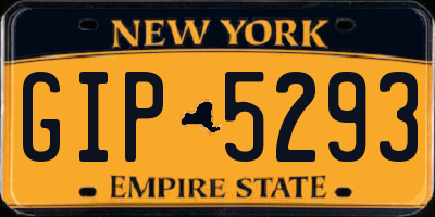 NY license plate GIP5293