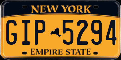 NY license plate GIP5294