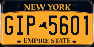 NY license plate GIP5601