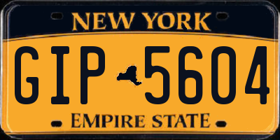 NY license plate GIP5604
