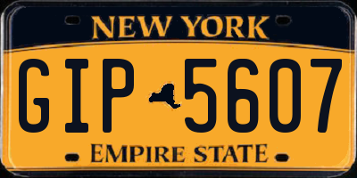 NY license plate GIP5607