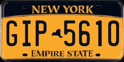 NY license plate GIP5610