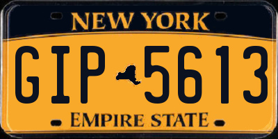 NY license plate GIP5613