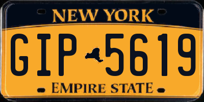 NY license plate GIP5619