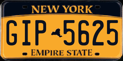 NY license plate GIP5625