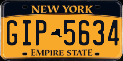 NY license plate GIP5634