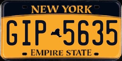 NY license plate GIP5635