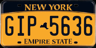 NY license plate GIP5636
