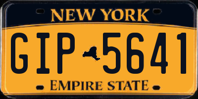 NY license plate GIP5641