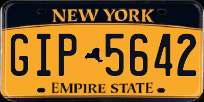 NY license plate GIP5642