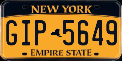 NY license plate GIP5649