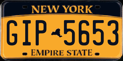 NY license plate GIP5653