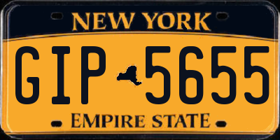 NY license plate GIP5655