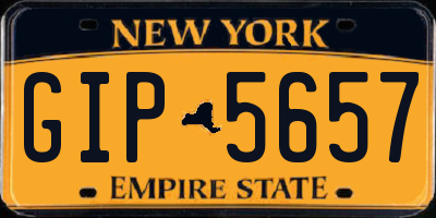 NY license plate GIP5657
