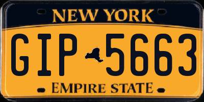 NY license plate GIP5663