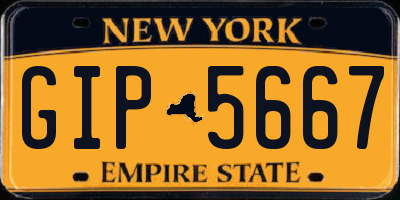 NY license plate GIP5667