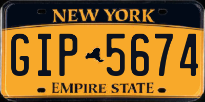 NY license plate GIP5674