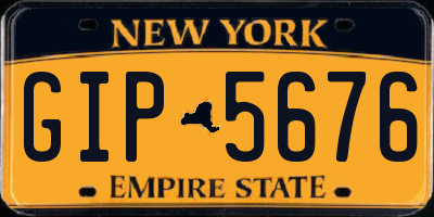 NY license plate GIP5676