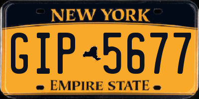 NY license plate GIP5677