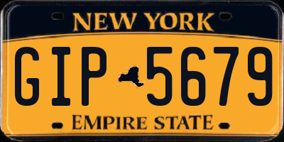 NY license plate GIP5679