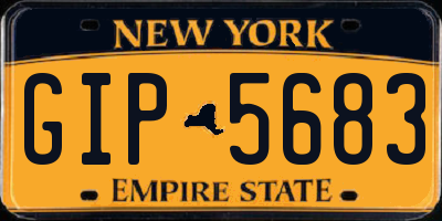 NY license plate GIP5683