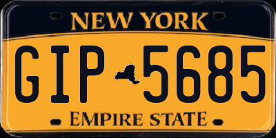 NY license plate GIP5685