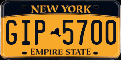 NY license plate GIP5700