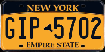 NY license plate GIP5702