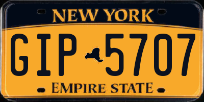 NY license plate GIP5707