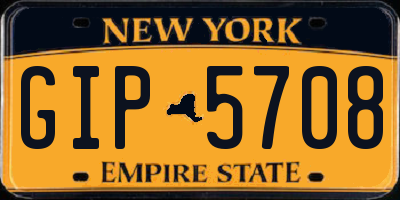 NY license plate GIP5708