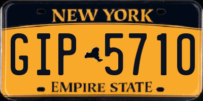 NY license plate GIP5710