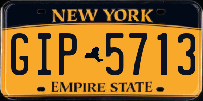 NY license plate GIP5713