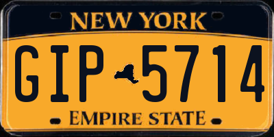 NY license plate GIP5714