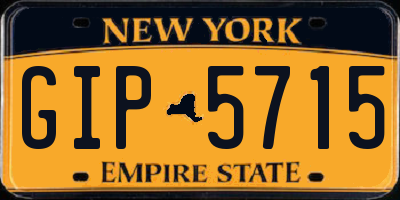 NY license plate GIP5715