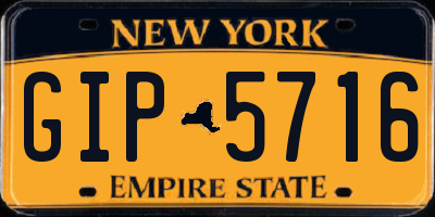 NY license plate GIP5716