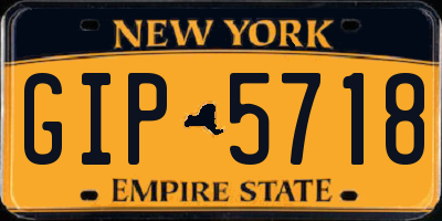 NY license plate GIP5718