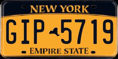 NY license plate GIP5719