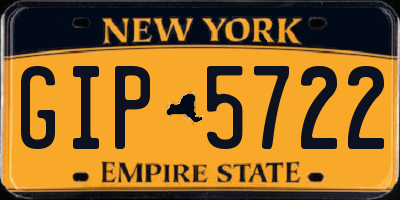 NY license plate GIP5722