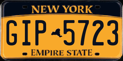 NY license plate GIP5723