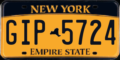 NY license plate GIP5724