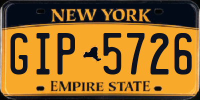 NY license plate GIP5726