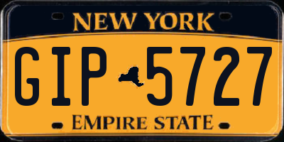 NY license plate GIP5727