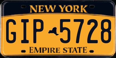 NY license plate GIP5728