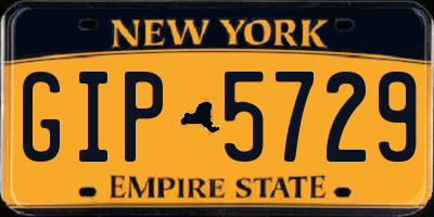 NY license plate GIP5729